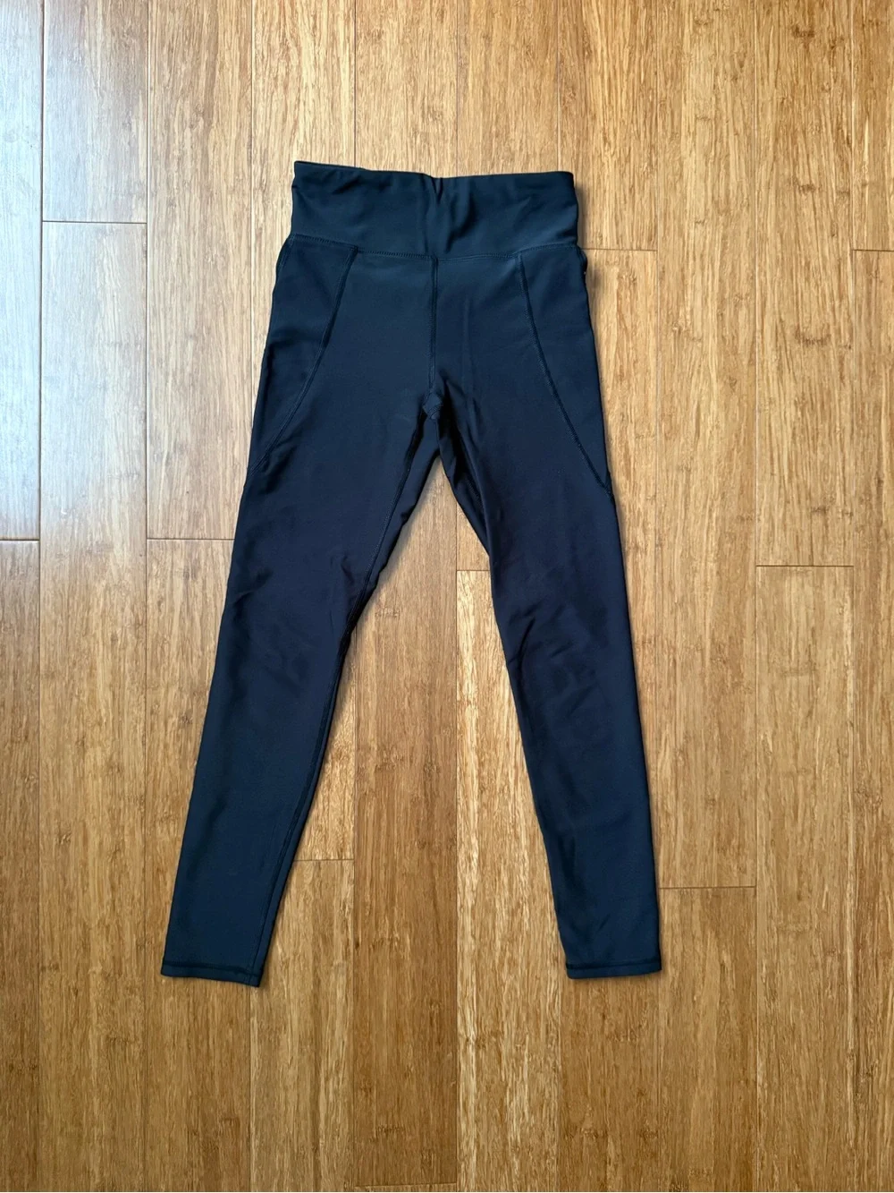 Old Navy Active Powersoft High Rise Girls Black Stretch Go-Dry Leggings - M (8)